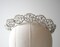 Silver Bridal tiara with White opal and clear crystals, Floral Wedding crown for bride, Wedding hair accessory product 2